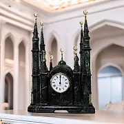 Ручная работа: Настольные часы «Мечеть» из змеевика — фотография 1