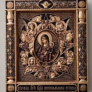 Подарочная резная Икона Неополимая Купина — фотография 5