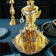Ручная работа: Чайный набор с самоваром. Златоуст — фотография 1