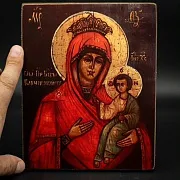 Икона Божией матери "Бахчисарайская" Ручная работа — оригинальный подарок — фотография 1