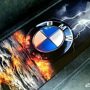 Подарочные нарды под стеклом «BMW» — фотография 3