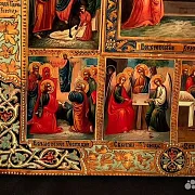Икона с ковчегом "Двунадесятые праздники" — необычный подарок — фотография 7