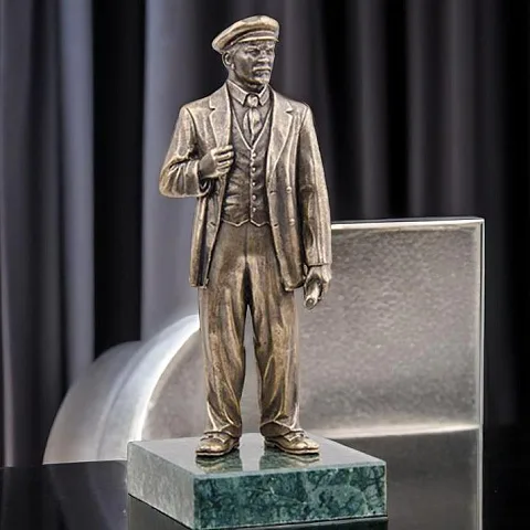 Подарочная статуэтка «В.И. Ленин. Большой» из бронзы на змеевике