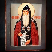 Икона деревянная "Святой Антоний Печерский" — красивый подарок — фотография 1
