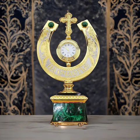 В подарок: Подкова-часы с гравировкой "Крест". Златоуст
