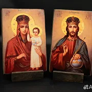 В подарок: Венчальная пара. Богоматерь и Спас Вседержитель+по — фотография 3