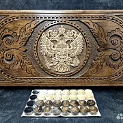 Резные деревянные нарды «Держава» в подарок — фотография 9