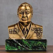 Бронзовый бюст «Брежнев» — оригинальный подарок — фотография 1