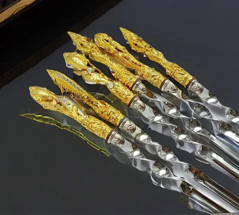 В подарок: Набор шампуров "Рыбы". Позолота