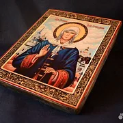 Икона с ковчегом "Святая Ксения Петербургская" — красивый подарок — фотография 3