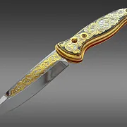 Складной нож «Орнамент» №1 — необычный подарок — фотография 7