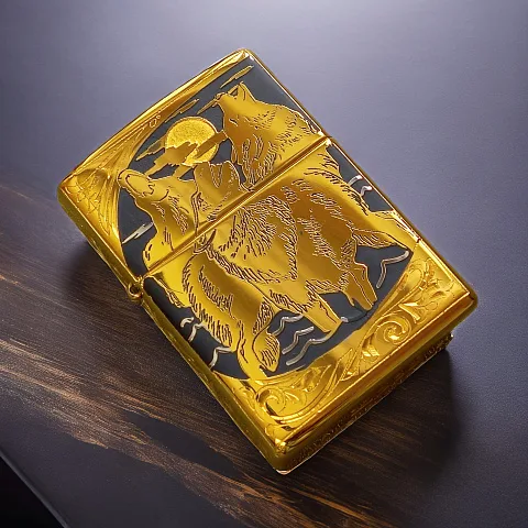 Зажигалка Zippo оригинал "Волки" — красивый подарок