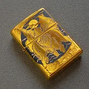 Зажигалка Zippo оригинал "Волки" — красивый подарок — фотография 3