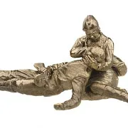 Бронзовый набор солдатиков «Советские санитары», 5 шт., 1:35 — оригинальный подарок — фотография 4