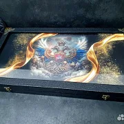 Подарочные нарды под стеклом «Великая Держава» — фотография 4