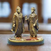 Статуэтка "Петр и Феврония" (яшма) — необычный подарок — фотография 1
